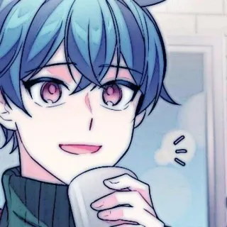 🤖 Anime, Manga, Jongen, Drinken, Schattig, Illustratie telegram sticker