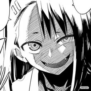 😈 Nagatoro Don't Toy with Me, Miss Nagatoro อนิเมะ, มังงะ, นางาโทโระ, การ์ตูน, ภาพประกอบ, ตัวละคร, สีหน้า telegram sticker