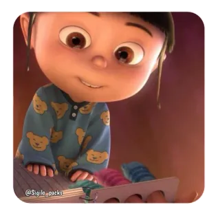 😊 Agnes Despicable Me @Sigilo_packs Cartoon, Figur, Film, Mädchen telegram sticker