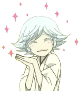 😆 anime, cartoon, sparkles, character, illustration telegram sticker