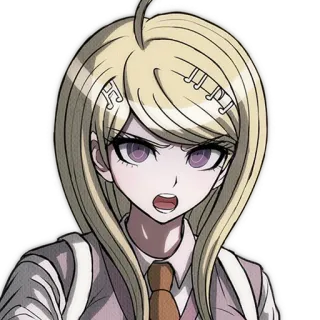 😕 Kaede Akamatsu Danganronpa V3: Killing Harmony Anime, Piano, Âm nhạc, Trò chơi điện tử, Nghiêm túc telegram sticker