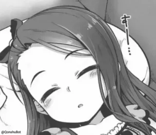 😴 すー sleeping, anime, manga, kawaii, girl telegram sticker