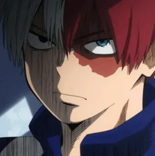 🥢 Shoto Todoroki My Hero Academia Shoto Todoroki, My Hero Academia, Anime, Manga, Postać, Bohater telegram sticker