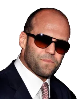 ☺️ Jason Statham attore, uomo, occhiali da sole, celebrità, calvo telegram sticker
