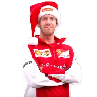 🎅 Sebastian Vettel fórmula 1, carreras, ferrari, piloto, deporte, atleta whatsapp sticker