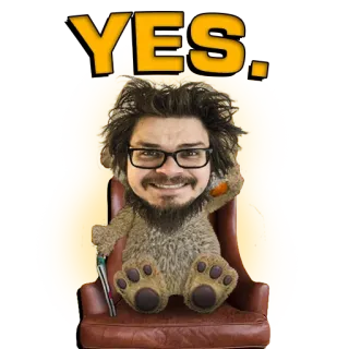🤙 YES. sí, aprobación, positivo, feliz telegram sticker