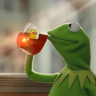 Kermit by @eplussl whatsapp stickers
