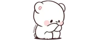 🧸 bear, cute, kawaii, sticker telegram sticker