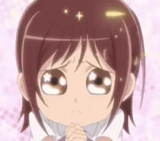๐ฅบ anime, cute, cartoon, girl, chibi telegram sticker