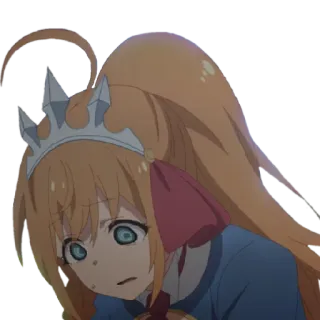 😭 Anime, Desenho animado, Personagem, Feminino, Assustado/a, Preocupado/a telegram sticker