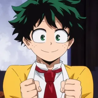 🥦 Izuku Midoriya My Hero Academia anime, my hero academia, izuku midoriya, deku, character, hero telegram sticker