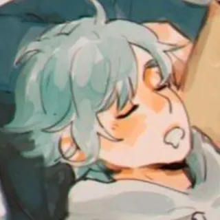 🥱 anime, cute, cartoon, sleeping, sleepy telegram sticker