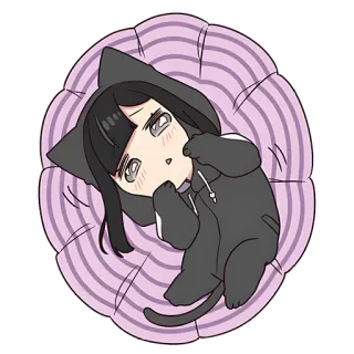 😊 Anime, Kucing, Kawaii, Lucu, Stiker, Kartun telegram sticker