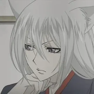 🦊 Tomoe Kamisama Kiss anime, fox, ears, handsome, character telegram sticker
