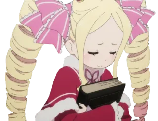 😟 Beatrice Re:Zero Аниме, Лоли, Милый, Книга, Персонаж, Девушка telegram sticker
