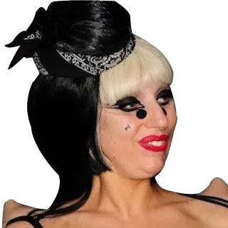 😆 Lady Gaga celebridad, estrella pop, cantante, famosa, mujer, retrato telegram sticker