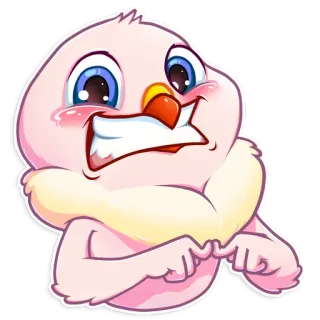 😁 cartoon, cute, chicken, animal, chick telegram sticker