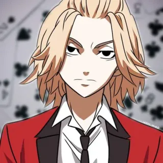 😠 Manjiro Sano (Mikey) Tokyo Revengers Anime, Personaggio, Maschio, Capelli biondi, Manjiro Sano, Tokyo Revengers, Mikey telegram sticker