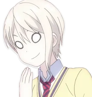 🤭 anime, character, expression, manga, drawing telegram sticker