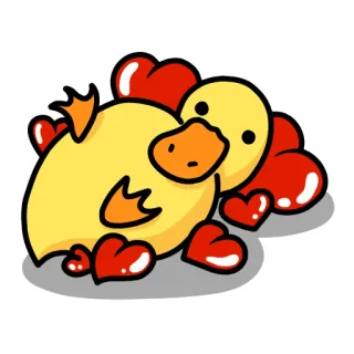 Утка Чиппи telegram stickers