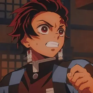 😠 Tanjiro Kamado Demon Slayer anime, demon slayer, tanjiro, manga, character whatsapp sticker