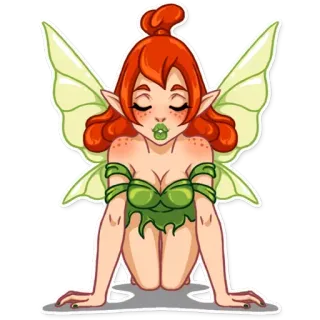 💋 fata, ali, fantasia, cartoni animati, ragazza whatsapp sticker