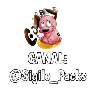 🔊 Courage Courage the Cowardly Dog CANAL:
@Sigilo_Packs собака, мультфильм, розовый, испуганный, Кураж трусливый пёс, наклейка telegram sticker