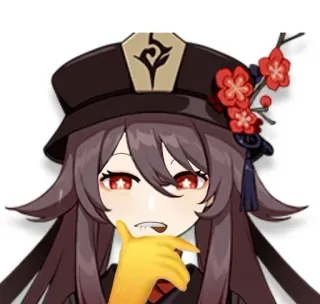 👅 Hu Tao Genshin Impact Anime, Jeu, Hu Tao, Genshin Impact, Personnage, Expression telegram sticker