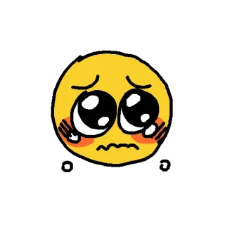 😭 Emoji, Triste, Fofo, Implorando, Olhos grandes telegram sticker
