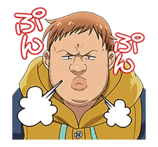 😤 ぷんぷん anime, zangado, bravo, emburrado, frustrado, desenho animado whatsapp sticker