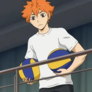 ☀️ Hinata Shoyo Haikyuu!! anime, volleyball, sports anime, Haikyuu telegram sticker