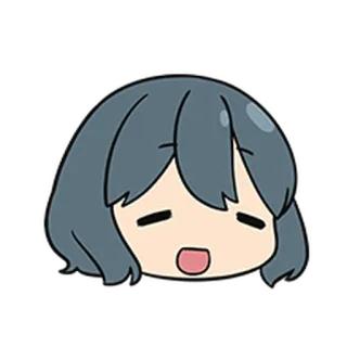 🏕 อนิเมะ, จิบิ, ตัวละคร, ผู้หญิง, น่ารัก telegram sticker
