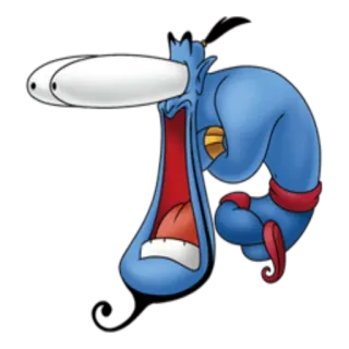 😳 Cartoon, lustig, blau, Figur whatsapp sticker