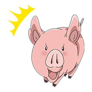 🐷 Hawk Seven Deadly Sins Anime, Porco, Desenho animado, Falcão, Seven Deadly Sins, Personagem whatsapp sticker