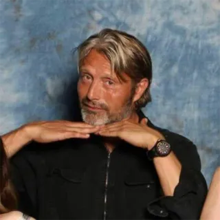 😇 Mads Mikkelsen 俳優, 男性, ポートレート, 有名人 telegram sticker
