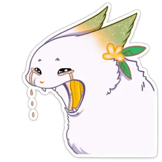 😂 menangis, sedih, kartun, binatang, ilustrasi, stiker telegram sticker