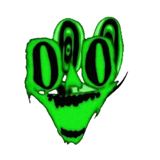 🤩 Monster, Kreatur, Grün, Gesicht, Gruselig, Horror telegram sticker