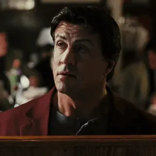 🌑 Sylvester Stallone actor, movie, man, portrait telegram sticker