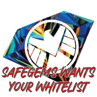 💎 SAFEGEMS WANTS YOUR WHITELIST safegems, whitelist, cripto, investimento, águia, geométrico, logotipo telegram sticker