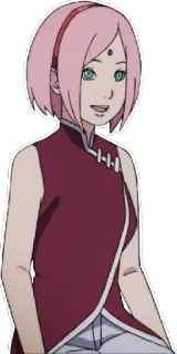 😯 Sakura Haruno Naruto Аниме, Наруто, Сакура, Харуно, Ниндзя telegram sticker