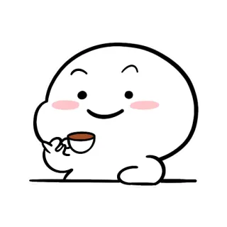☕️ cute, kawaii, coffee, tea, happy telegram sticker