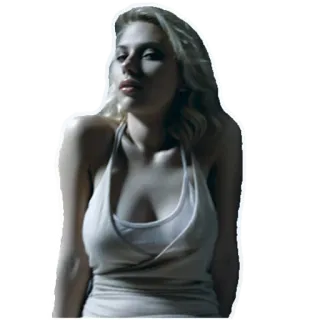 💋 женщина, Скарлетт Йоханссон, актриса, портрет, женский, знаменитость telegram sticker