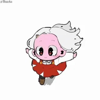 🏃♀️ Chibi, lindo, anime, manga, dibujos animados, personaje, ilustración telegram sticker
