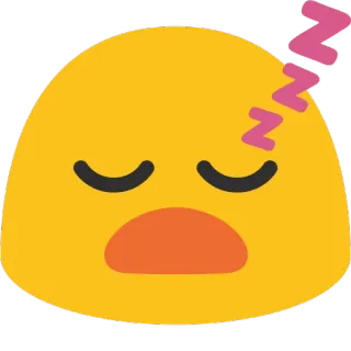 😴 emoji, sleep, sleeping, tired, zzz, dreaming telegram sticker
