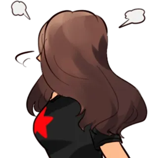 😤 Anime, Estrella, Dibujo animado, Personaje, Mujer telegram sticker