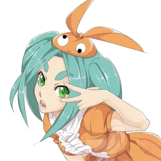 ✌ anime, cartoon, cute, girl, character telegram sticker