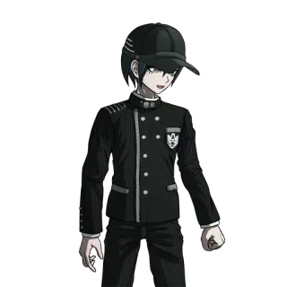 😧 Shuichi Saihara Danganronpa Шуичи Саихара, Danganronpa, Аниме персонаж, Мужской telegram sticker
