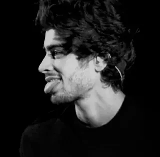 🚬 Zayn Malik cantor, músico, preto e branco, retrato, celebridade, One Direction telegram sticker