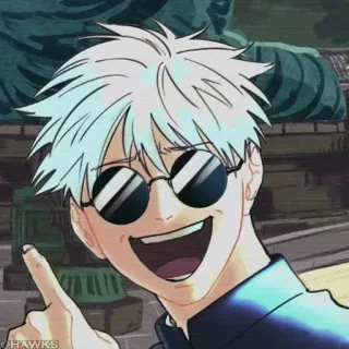 😂 Satoru Gojo Jujutsu Kaisen anime, gojo, jujutsu kaisen, satoru gojo, personnage, fanart telegram sticker
