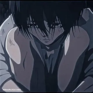🖤 Mikasa Ackerman Attack on Titan anime, Mikasa, Attack on Titan, verdrietig, personage telegram sticker
